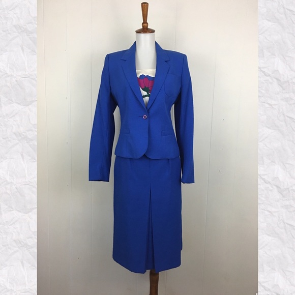Vintage 3PC Blazer Tank Pencil Skirt Suit - Picture 2 of 8